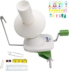 img 4 attached to 🧶 Craft Destiny Yarn Winder: Easy Setup & Hand Operated Ball Winder – 4 oz Capacity with Sturdy Metal Handle & Tabletop Clamp – Knitting Kit Included