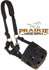 img 3 attached to Heavy Duty Comfort Lined Grazing Muzzle with Size Options for Pony, Arab Cob, Quarter Horse, or Horse - Waffle Neoprene Lining