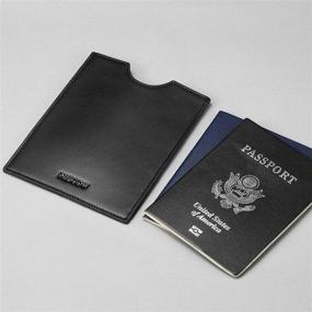 img 3 attached to 🌍 Travel in Style: HISCOW Minimalist Calfskin Passport Sleeve for Enhanced Travel Accessories!