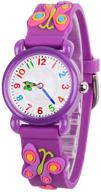 venhoo kids watches - adorable waterproof silicone wrist watches for 3-10 yr old girls – perfect butterfly gifts! logo