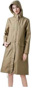 img 3 attached to 👚 Women's Fashionable Raincoat Jacket with Functional Pockets - Women's Clothing