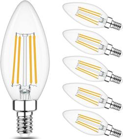 img 4 attached to SEO-Optimized Dimmable 🔦 Cotanic Chandelier – Candelabra Equivalent