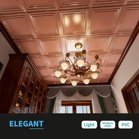 img 2 attached to 🌟 Enhance Your Space with Art3D Ceiling Plastic Copper 12 Pack!