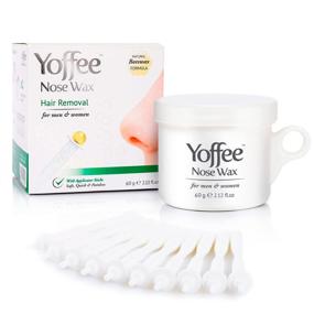 img 3 attached to 👃 Yoffee Original Nose Wax Kit - Easy and Quick Home Nasal Waxing Solution with Organic Beeswax - 1.76 fl.oz - Includes 10 Reusable Anti-Spill Applicators - Effective Nose Hair Remover for Men & Women - Made in Spain