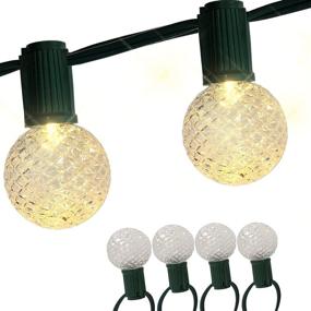 img 3 attached to Enhance Your Outdoor Setting with a Pack of 25 G40 Globe LED Replacement Bulbs for Patio String Lights