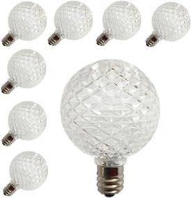 img 4 attached to Enhance Your Outdoor Setting with a Pack of 25 G40 Globe LED Replacement Bulbs for Patio String Lights