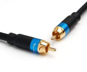 img 4 attached to 🔊 Enhance Your Audio Experience with the BlueRigger Subwoofer Cable - 15FT RCA to RCA Audio Cable, Dual Shielded, Gold Plated Connectors