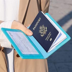 img 2 attached to 🌊 Водонепроницаемый прозрачный пасспортный протектор TIGARI: важные аксессуары для усиленной защиты в путешествиях