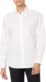 img 2 attached to 🧳 Effortlessly Wrinkle-Free: Perry Ellis Travel Non Iron White 43HW5029