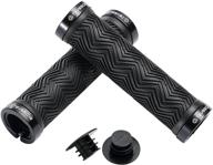 🚵 teyssor mountain bike grips: double lock-on, non-slip shock absorbing 130mm handlebar grips for mtb downhill logo