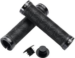 img 4 attached to 🚵 Teyssor Mountain Bike Grips: Double Lock-on, Non-Slip Shock Absorbing 130mm Handlebar Grips for MTB Downhill