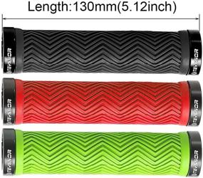 img 2 attached to 🚵 Teyssor Mountain Bike Grips: Double Lock-on, Non-Slip Shock Absorbing 130mm Handlebar Grips for MTB Downhill