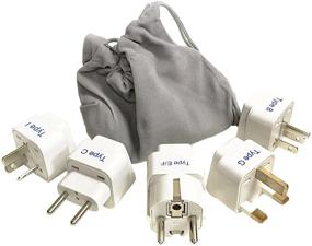 img 1 attached to 🌍 Ceptics Adapter Plug Set – Safely Power Your Global Travels with Phones, Chargers, Cameras & More