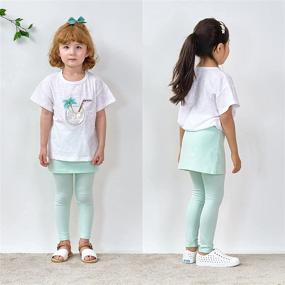 img 2 attached to 🥕 CHATTER CARROT Little Leggings: Adorable Toddler Girls' Clothing for Active Play