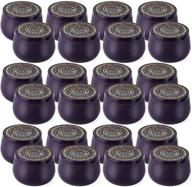 🕯️ apsung purple candle tins set - 24pcs 8oz candle cans jars for diy candle making, round containers with lids for arts crafts, storage, and holiday gifts logo