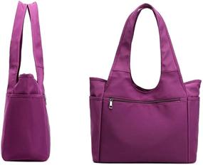 img 2 attached to 👜 Lavogel Black Multi-Function Shoulder Handbag for Women in Handbags & Wallets under Shoulder Bags