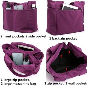 img 1 attached to 👜 Lavogel Black Multi-Function Shoulder Handbag for Women in Handbags & Wallets under Shoulder Bags