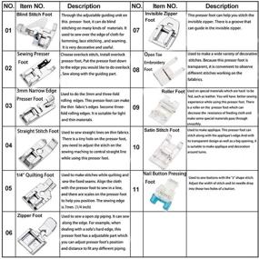 img 2 attached to Набор прессерной ножки швейной машины из 11 штук - домашние запчасти и аксессуары для швейных машин Brother, Singer, Janome, Toyota