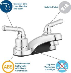 img 3 attached to 🚿 Lynden Bathroom Faucet in Pacific Bay - Chrome Finish on Durable ABS Plastic