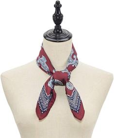 img 2 attached to Подчеркните свой стиль с помощью шарфов "Feeling Fashion Scarves Neckerchief Headscarf": незаменимые аксессуары для шарфов и платков для женщин.