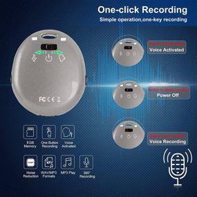 img 3 attached to Keyring Voice Recorder Digital Activated