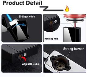 img 2 attached to Laicengo Jet Torch Lighter: Versatile Soft/Jet 🔥 Flame Switchable & Adjustable Flame Dial (Flue Not Included)