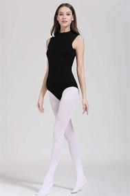 img 3 attached to 💃 Luxurious Limiles Women's Ballet Dance High Neck Tank Leotards: Graceful and Flawless Performance Attire