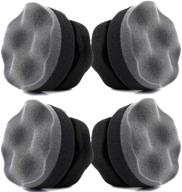 yesland tire dressing applicator: 4 pack tire shine applicator dressing pads for effective car tire detailing logo