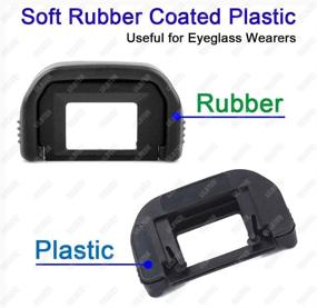 img 2 attached to 📷 ULBTER Eyepiece Eyecup Viewfinder Eye Cup (2-Pack) for Canon EOS Rebel T7 T7i T6i T6s T6 T5i T5 T4i T3i T3 T2i T1i XSi XTi XT SL3 SL2 SL1 Camera, EF Viewfinder Eyecup with Hot Shoe Cover