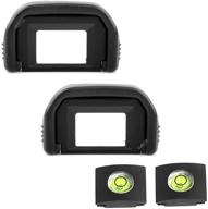 📷 ulbter eyepiece eyecup viewfinder eye cup (2-pack) for canon eos rebel t7 t7i t6i t6s t6 t5i t5 t4i t3i t3 t2i t1i xsi xti xt sl3 sl2 sl1 camera, ef viewfinder eyecup with hot shoe cover logo