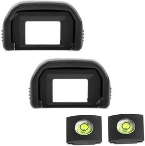 img 4 attached to 📷 ULBTER Eyepiece Eyecup Viewfinder Eye Cup (2-Pack) for Canon EOS Rebel T7 T7i T6i T6s T6 T5i T5 T4i T3i T3 T2i T1i XSi XTi XT SL3 SL2 SL1 Camera, EF Viewfinder Eyecup with Hot Shoe Cover