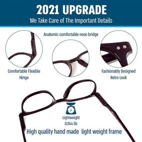 img 1 attached to Light Blocking Round Glasses Women Computer Accessories & Peripherals