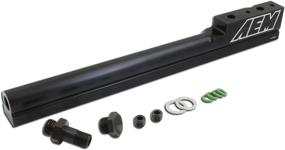 img 1 attached to 🔥 AEM 25-100BK Black High Volume Fuel Rail: Enhancing Performance for Optimal Fuel Delivery