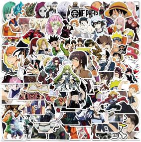 img 1 attached to 🎨 100 Pack Anime Mixed Stickers for Teens - Vinyl Stickers for Water Bottles, Laptop, Skateboard and More - Graffiti Sticker Pack Featuring Comics Characters - Fun Stickers for Adults and Kids (Mixed Cartoons Stickers)