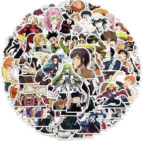 img 4 attached to 🎨 100 Pack Anime Mixed Stickers for Teens - Vinyl Stickers for Water Bottles, Laptop, Skateboard and More - Graffiti Sticker Pack Featuring Comics Characters - Fun Stickers for Adults and Kids (Mixed Cartoons Stickers)