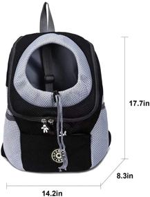 img 1 attached to 🐶 LanYao Dog Backpack Carriers: Breathable and Comfortable Pet Carrier Backpack for Travel, Hiking, and Outdoor Activities