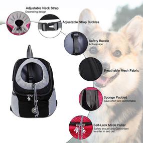 img 2 attached to 🐶 LanYao Dog Backpack Carriers: Breathable and Comfortable Pet Carrier Backpack for Travel, Hiking, and Outdoor Activities