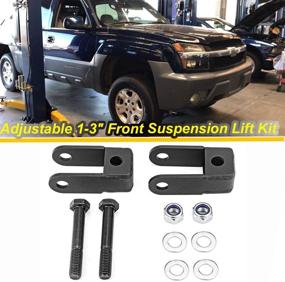 img 3 attached to 🚗 WeiSen Adjustable Front Shock/Suspension Extension Lift Kit for Chevy Chevrolet Avalanche/Silverado 1500 Tahoe GMC Sierra 1500 Yukon & Cadillac Escalade