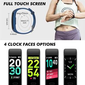 img 2 attached to K-berho Fitness Tracker: Heart Rate Monitor, Step Counter, Sleep Tracker, Pedometer, Calorie Counter, Waterproof Smart Watch for iOS and Android