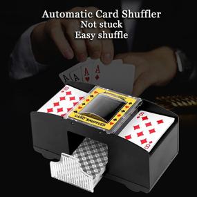 img 3 attached to SZBJSMF Card Shuffler 2 Deck: Automatic Shuffling for Poker, Blackjack, UNO & More - Battery-Powered Convenience!