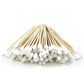 img 4 attached to 🌟 200pcs Cotton Swab Applicator Q-tip Swabs 6" Extra Long Wood Makeup Application - Premium Quality for Precise and Flawless Makeup
