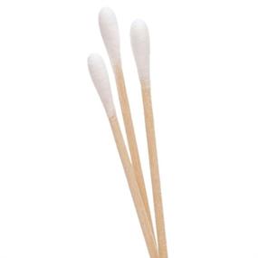 img 1 attached to 🌟 200pcs Cotton Swab Applicator Q-tip Swabs 6" Extra Long Wood Makeup Application - Premium Quality for Precise and Flawless Makeup