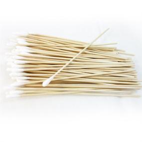 img 3 attached to 🌟 200pcs Cotton Swab Applicator Q-tip Swabs 6" Extra Long Wood Makeup Application - Premium Quality for Precise and Flawless Makeup
