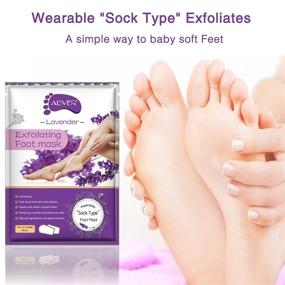 img 3 attached to 5-Pack Foot Peel Mask for Dry Dead Skin, Callus Removal, Repair Rough Heels - Achieve Baby Soft Feet and Silky Smooth Skin - Lavender Scented