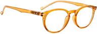😎 stylish oval round women's reading glasses with spring hinges! logo