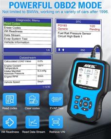 img 1 attached to 🔧 ANCEL BM700: Комплексный сканер OBD II и диагностический инструмент для автомобилей BMW с диагностикой всех систем, заменой масла CBS, EPB, SAS, сбросом топливного насоса, регистрацией аккумулятора, регенерацией DPF, адаптацией EGS и другими функциями.