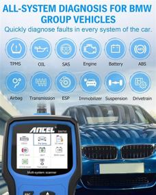 img 3 attached to 🔧 ANCEL BM700: Комплексный сканер OBD II и диагностический инструмент для автомобилей BMW с диагностикой всех систем, заменой масла CBS, EPB, SAS, сбросом топливного насоса, регистрацией аккумулятора, регенерацией DPF, адаптацией EGS и другими функциями.