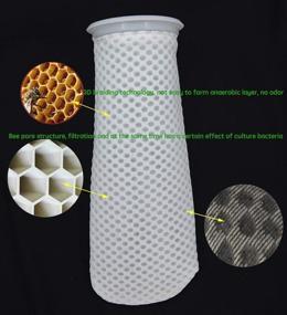 img 3 attached to 🐠 Premium 4 inch Honeycomb Design Filter Sock - Ideal for Aquariums, Ponds, Sumps/Overflows