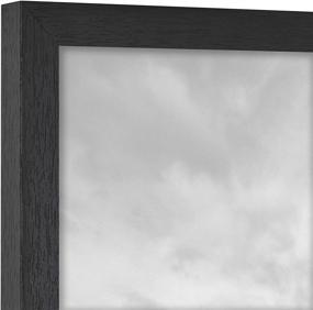 img 2 attached to 🖼️ Enhance Your Décor with MCS 8x8 Inch Gallery 2-Pack, Black Woodgrain Essential Frame, 8 x 8, 2 Count