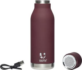 img 2 attached to 🔊 Asobu Wireless Double Wall Insulated Stainless Steel Water Bottle with Speaker Lid: 17 Ounce Ultimate Refreshment and Musical Experience!